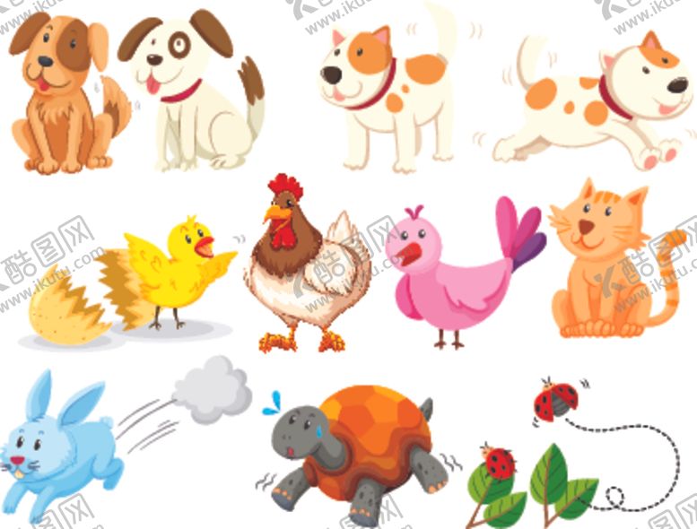 编号：17788711011832345624【酷图网】源文件下载-卡通动物