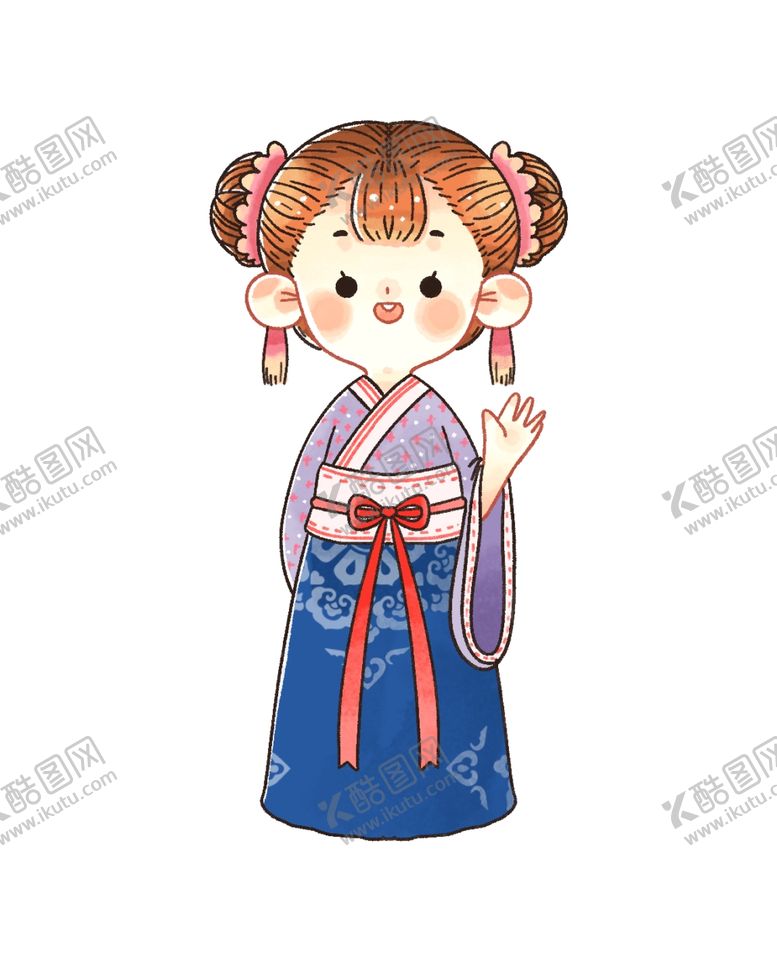 编号：57860810042217403605【酷图网】源文件下载-水彩人物卡通插画