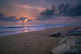 海边朝阳彩霞