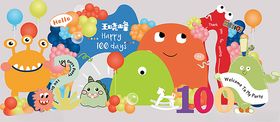 多巴胺小怪兽生日宴百日宴