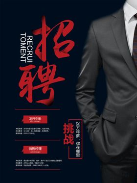 招聘主题诚海报