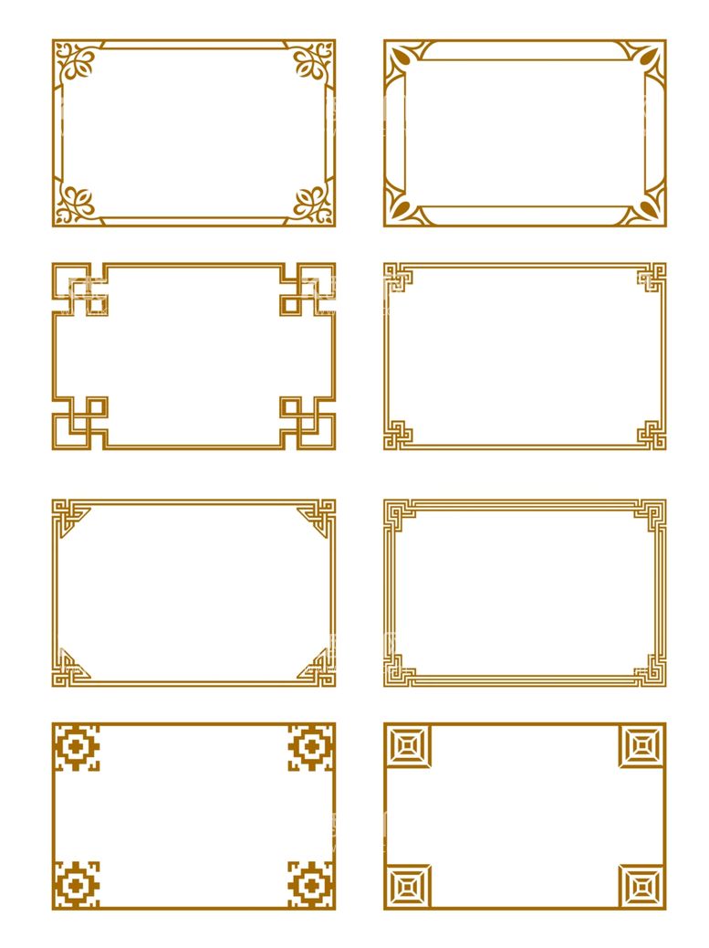 编号：53356811272357122272【酷图网】源文件下载-中式边框