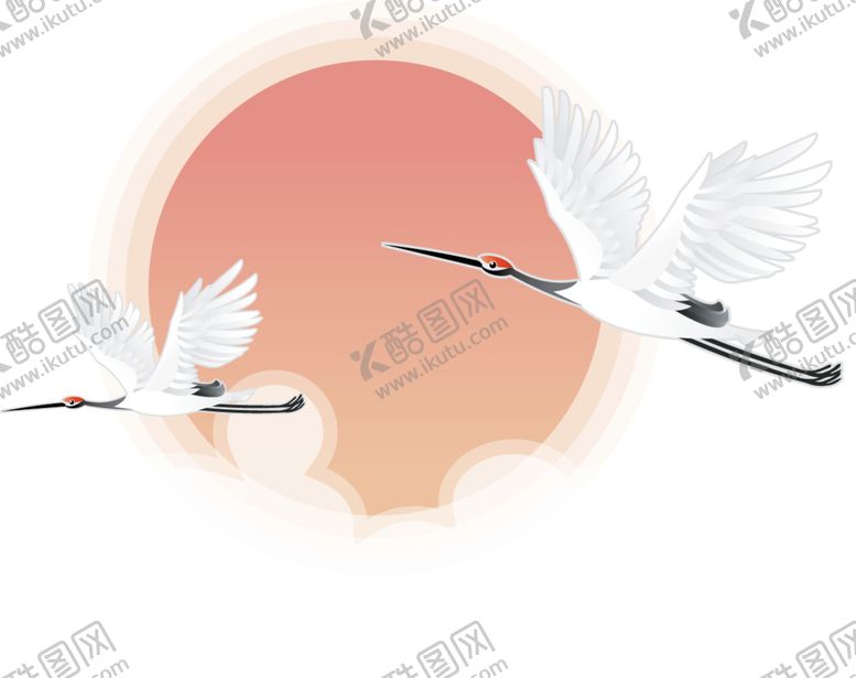编号：95528506160910557093【酷图网】源文件下载-仙鹤元素