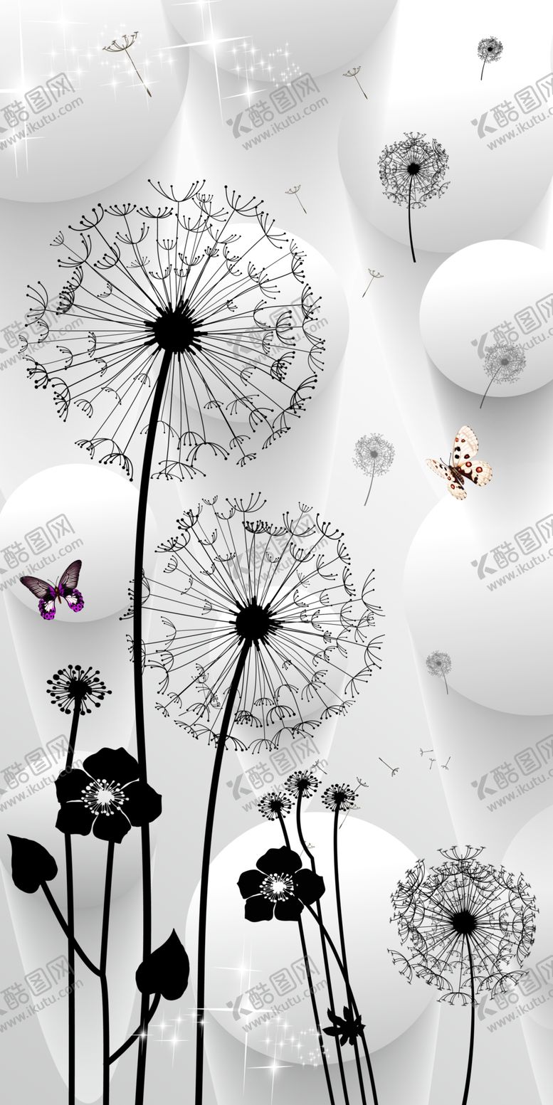 编号：58417909291013395679【酷图网】源文件下载-现代蒲公英玄关