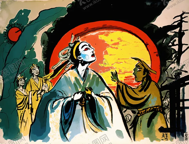 编号：84109601251805085923【酷图网】源文件下载-国画传统戏曲