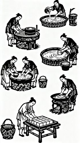 传统豆腐操作步骤图示