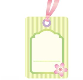 可爱标签促销纸