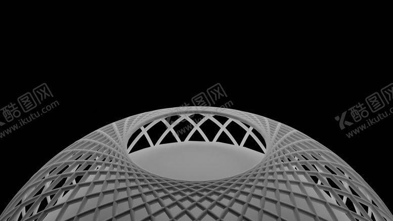 黑白3d抽象造型ppt背景绚丽动感斑斓