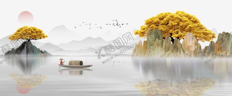 编号：48133005041105544689【酷图网】源文件下载-新中式装饰画