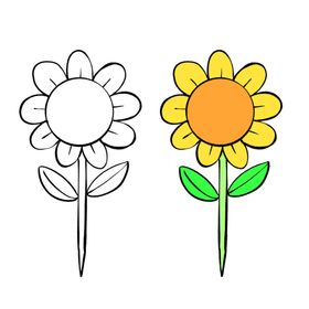 向日葵简笔画