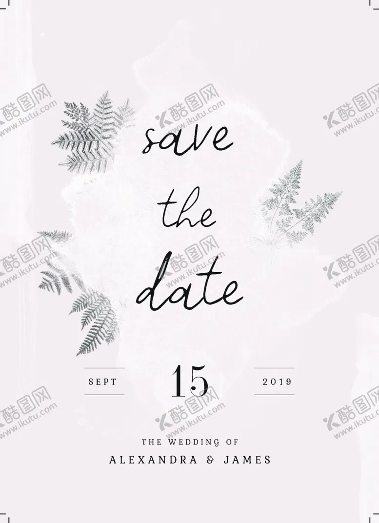 编号：76693309091455468412【酷图网】源文件下载-小清新水彩邀请函设计