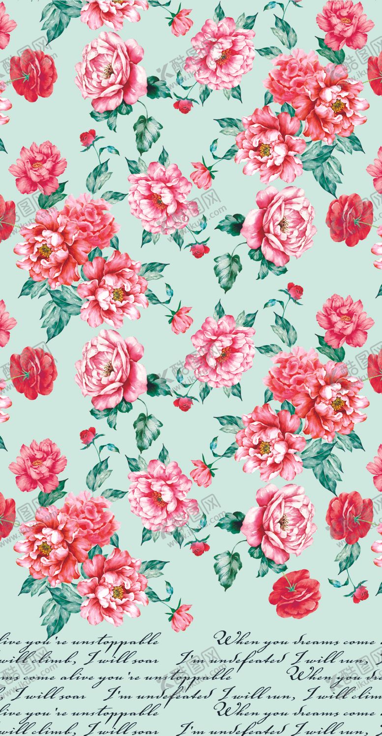 编号：31335609210949044666【酷图网】源文件下载-牡丹花字母