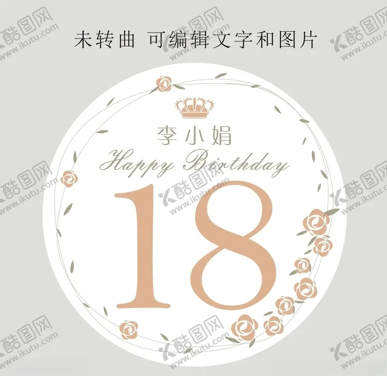 编号：26214110110024097340【酷图网】源文件下载-十八岁生日展板