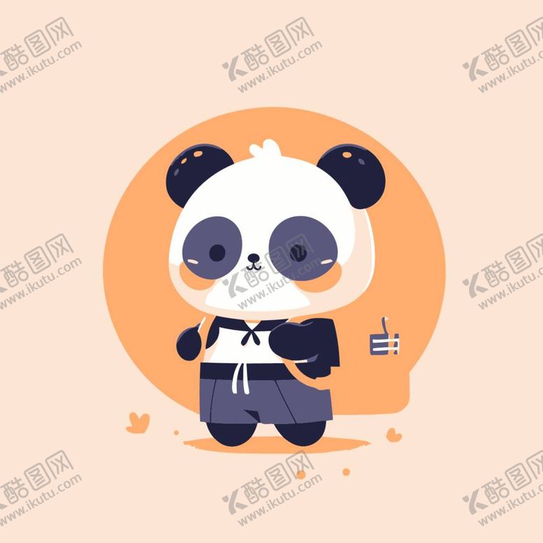 编号：53765112061925339750【酷图网】源文件下载-萌萌熊猫卡通设计