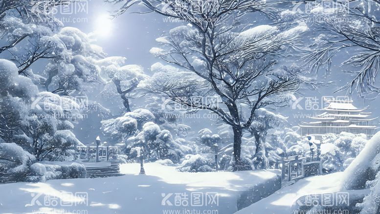 编号：35670510160438134819【酷图网】源文件下载-二十四节气之小雪风景