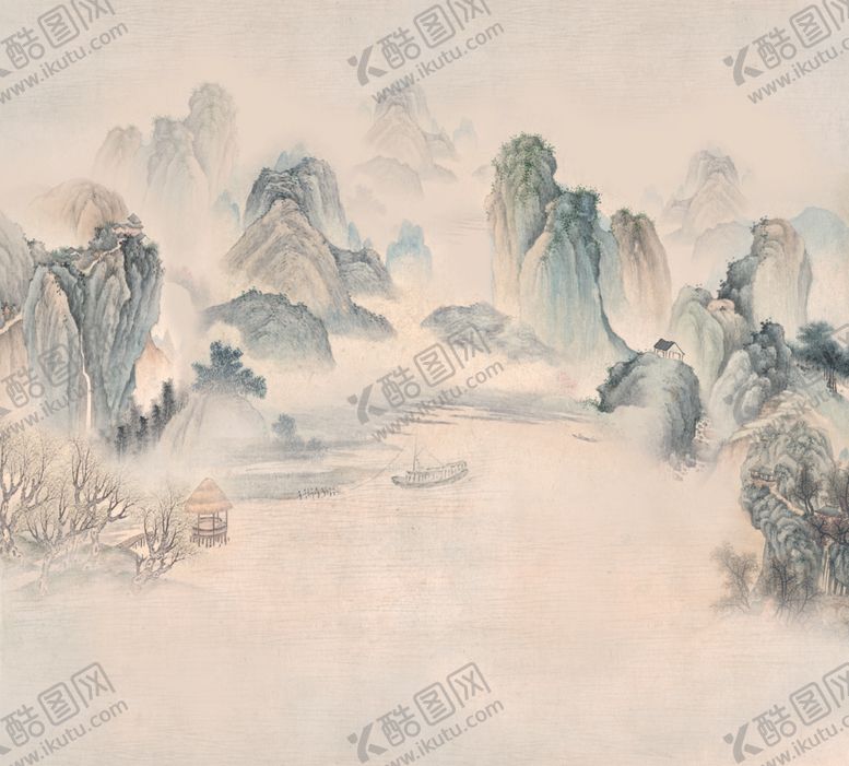 编号：18997110112233334975【酷图网】源文件下载-山水画图片