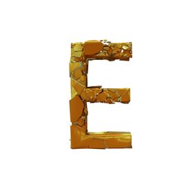 3D破碎立体字母
