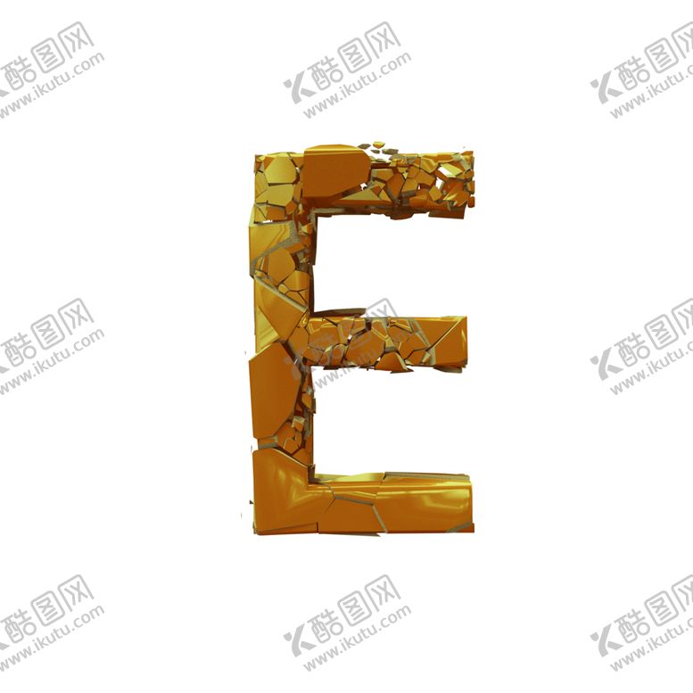 编号：17496810211225299071【酷图网】源文件下载-3D破碎立体字母
