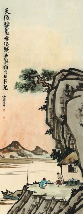 丰子恺国画水墨哲理卡通传统禅意