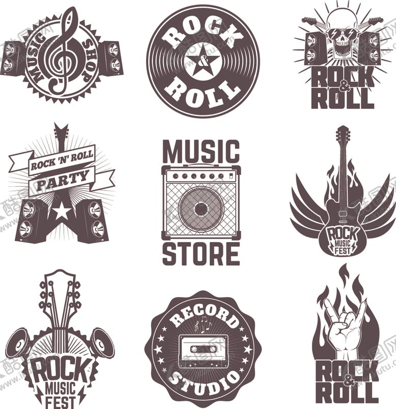 编号：23555810262107005408【酷图网】源文件下载-音乐乐器图标