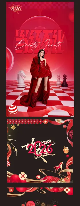 2026年新年美陈布置 主画面