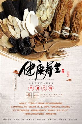 中药材保健养生海报