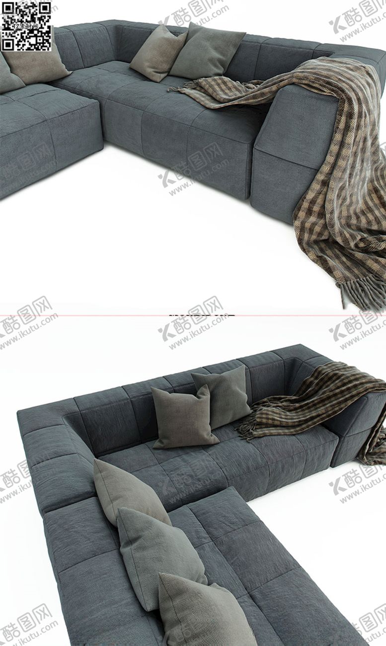 编号：14055710121344246151【酷图网】源文件下载-转角沙发