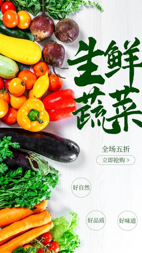 蔬菜炒菜美食食材海报素材