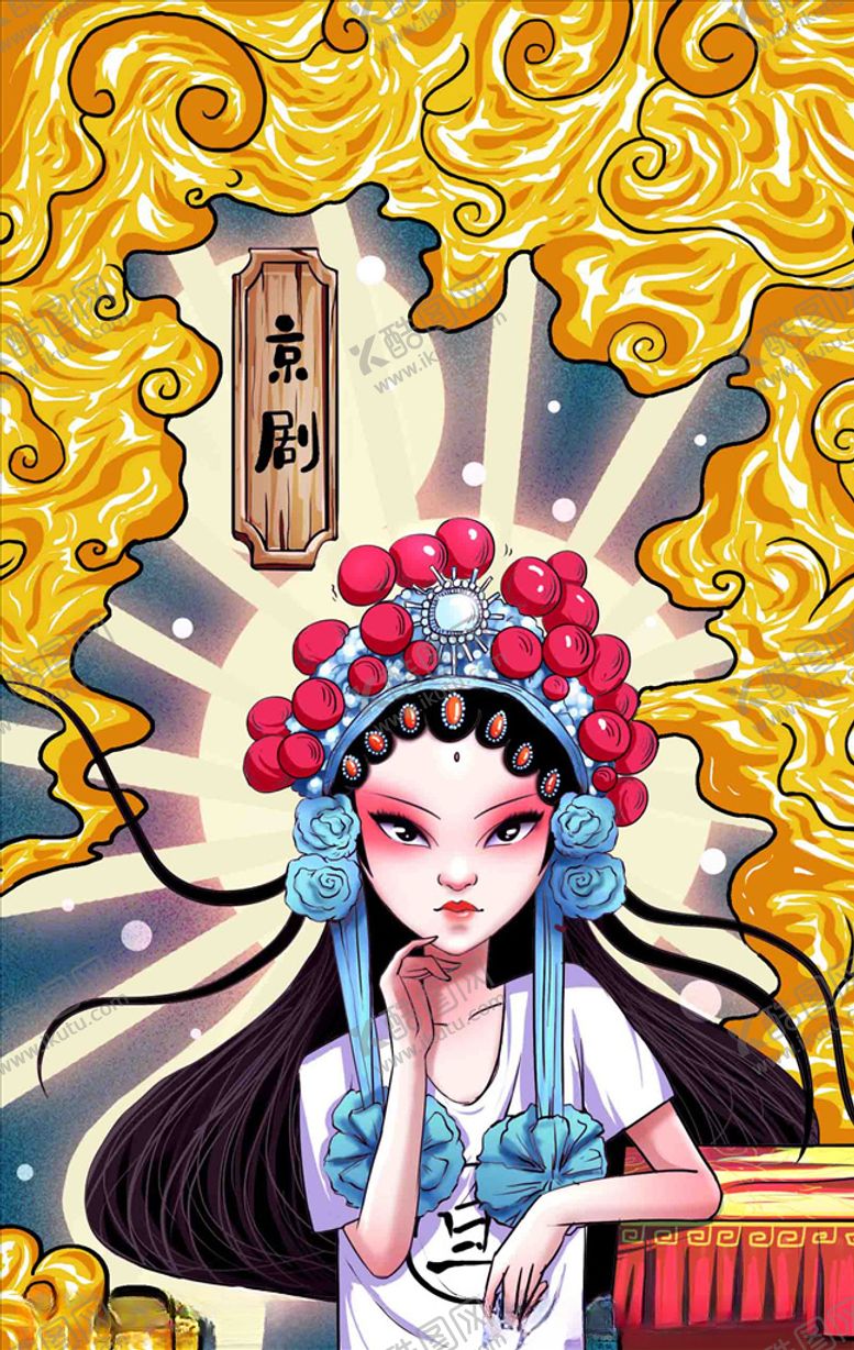 编号：25993705120300204334【酷图网】源文件下载-国潮插画