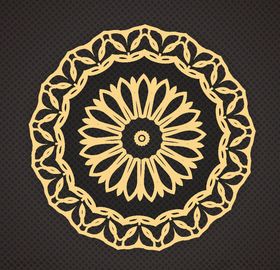 黑金花纹