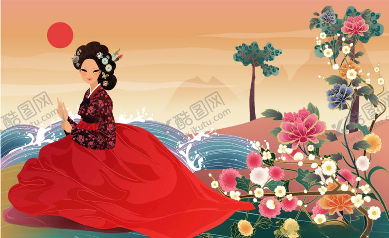 编号：40714407140632514650【酷图网】源文件下载-民族女孩
