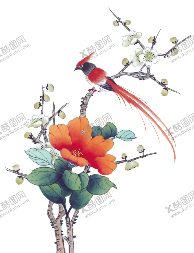 编号：50914906300910057204【酷图网】源文件下载-手绘花玫瑰花大牌花乱花