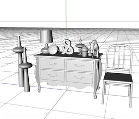 C4D模型桌子