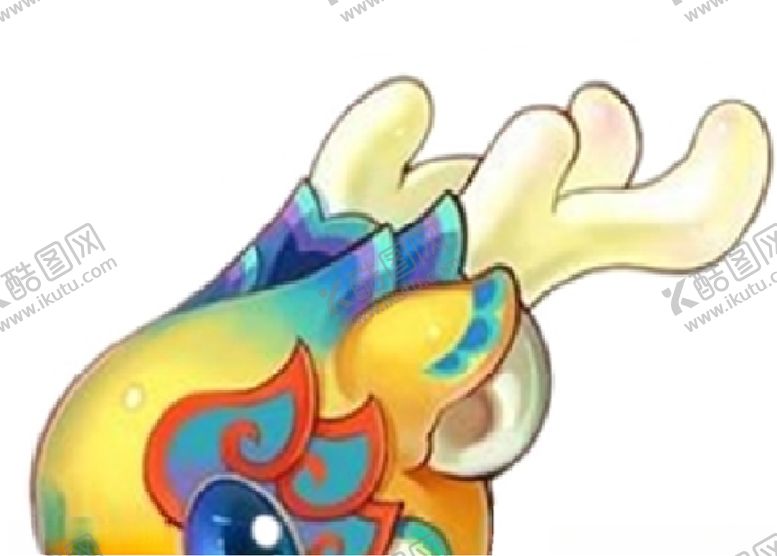 编号：87442609261151342217【酷图网】源文件下载-幼儿园龙舟头左上部分