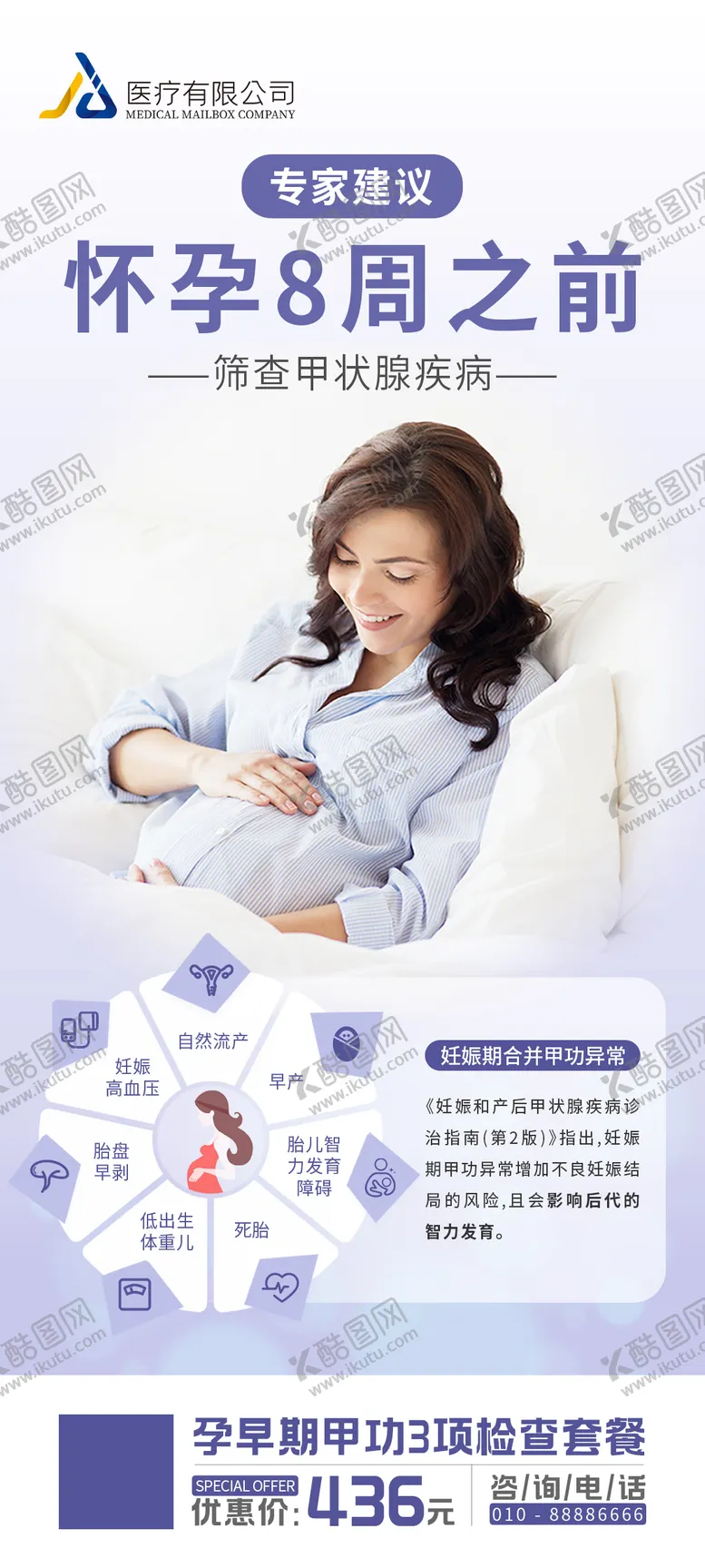 编号：73575204251714515934【酷图网】源文件下载-产检科普海报