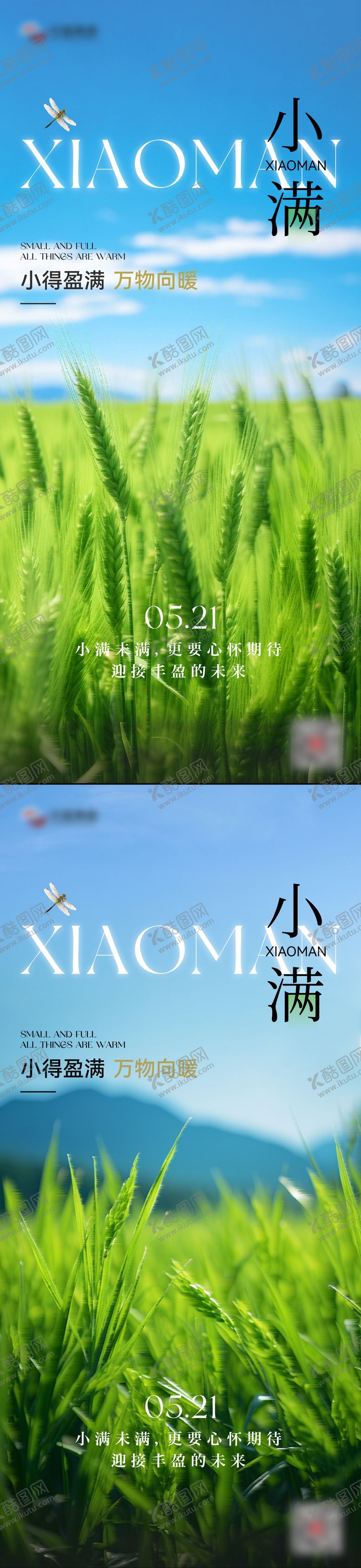 编号：16460805222320457674【酷图网】源文件下载-小满节气海报
