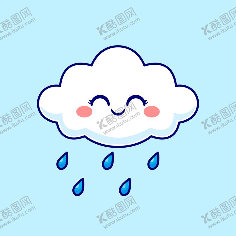编号：52609309212252013784【酷图网】源文件下载-可爱卡通下雨天