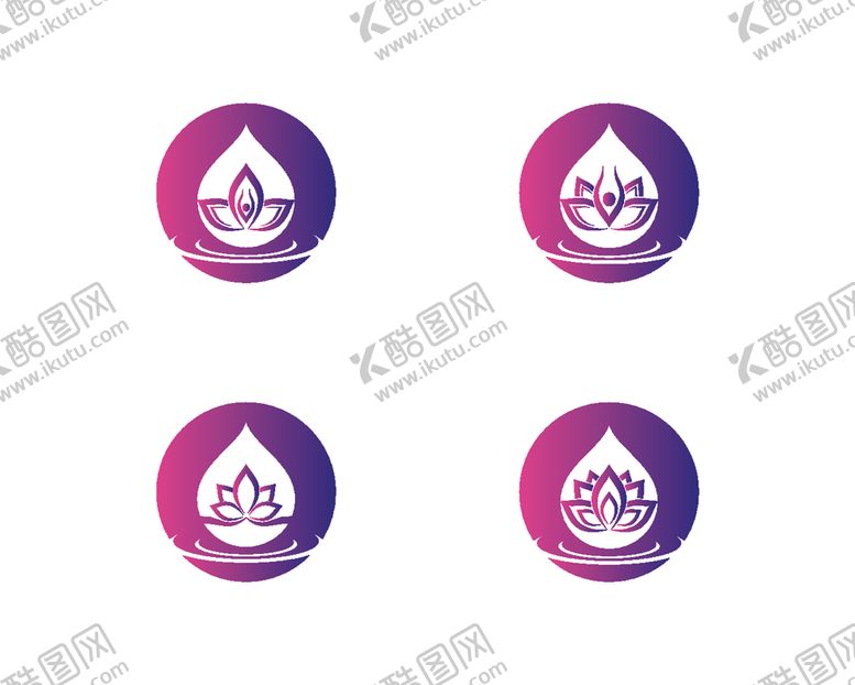 编号：91782706150952431447【酷图网】源文件下载-抽象荷花图标