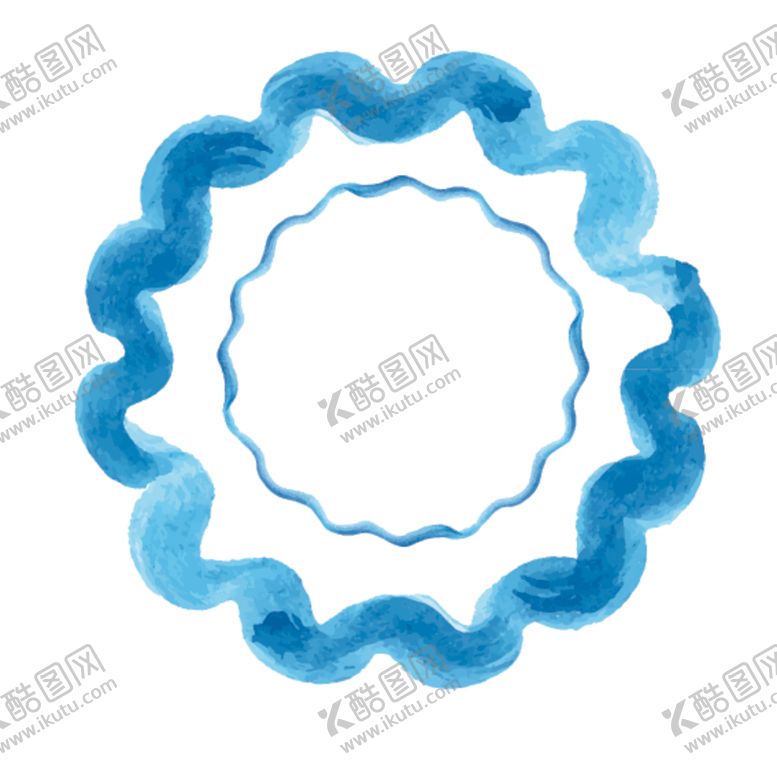 编号：39565010120245547633【酷图网】源文件下载-蓝色水彩圆圈图案
