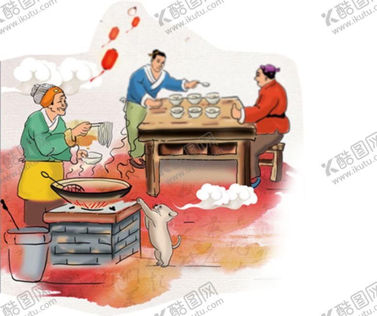 编号：36976405120055559951【酷图网】源文件下载-煮饺子