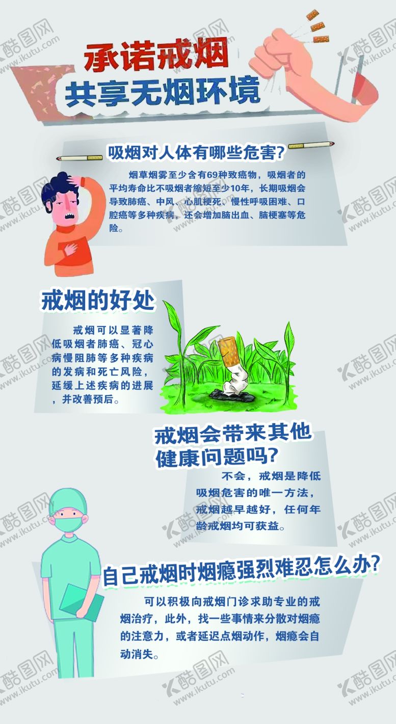 编号：88043702162054413345【酷图网】源文件下载-承诺戒烟戒烟海报