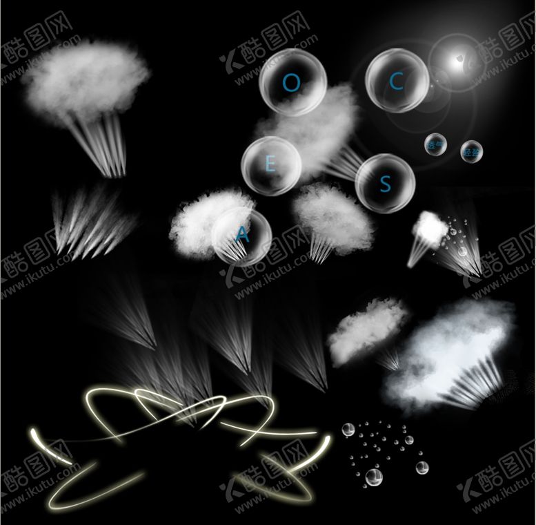 编号：17833109272004178828【酷图网】源文件下载-白色烟雾气泡烟水蒸汽透气