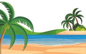 卡通夏天背景