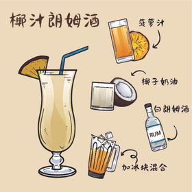 椰汁朗姆酒