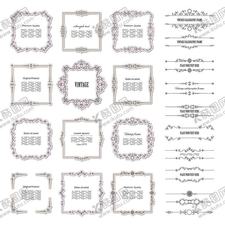 编号：15792409130827374844【酷图网】源文件下载-古典边框