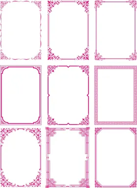 边框字画底纹画