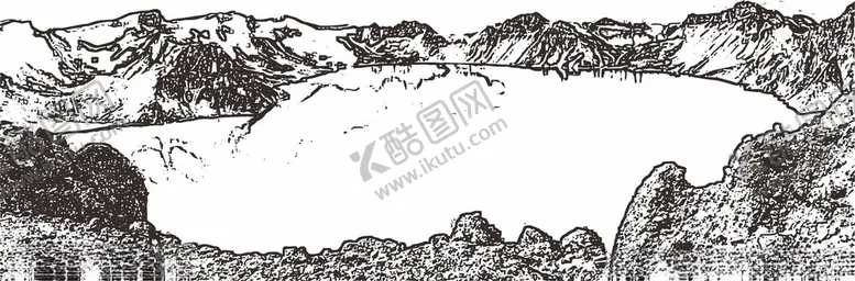 编号：60672702142131501465【酷图网】源文件下载-长白山天池矢量图