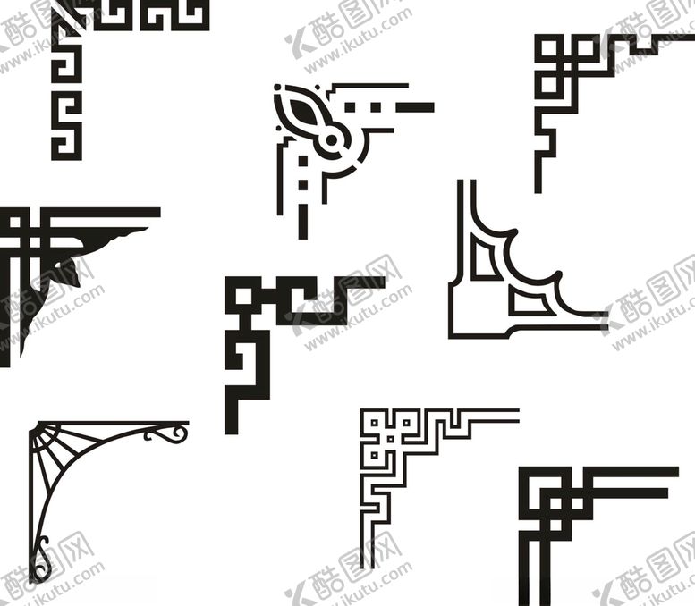 编号：91180209232322458796【酷图网】源文件下载-矢量边角