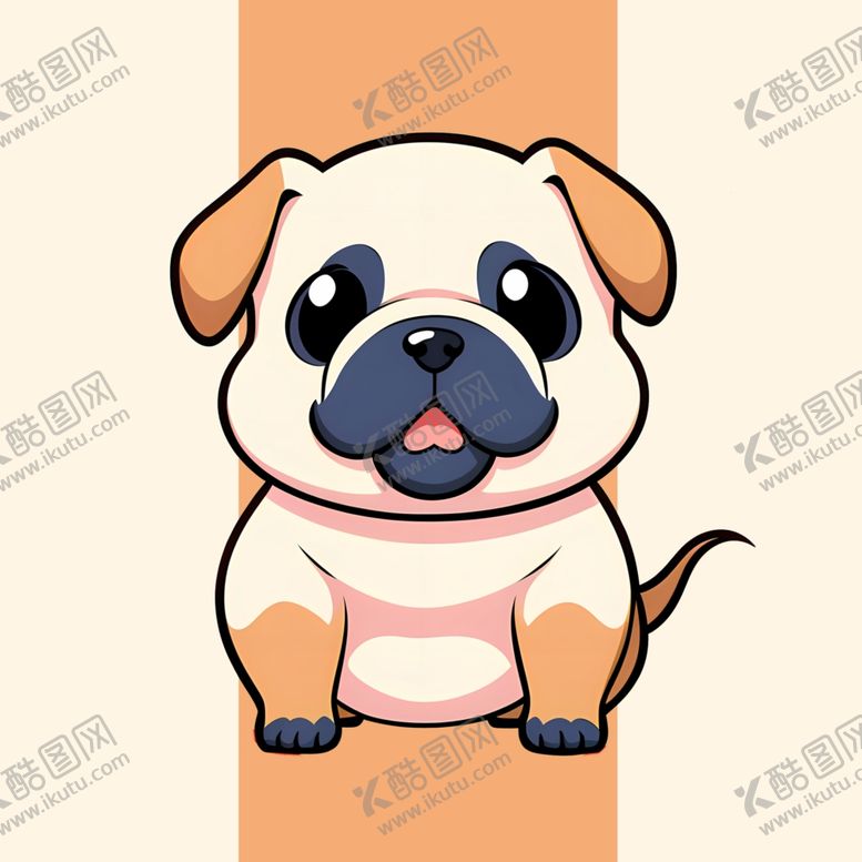 编号：63773001210754532808【酷图网】源文件下载-手绘卡通哈巴狗