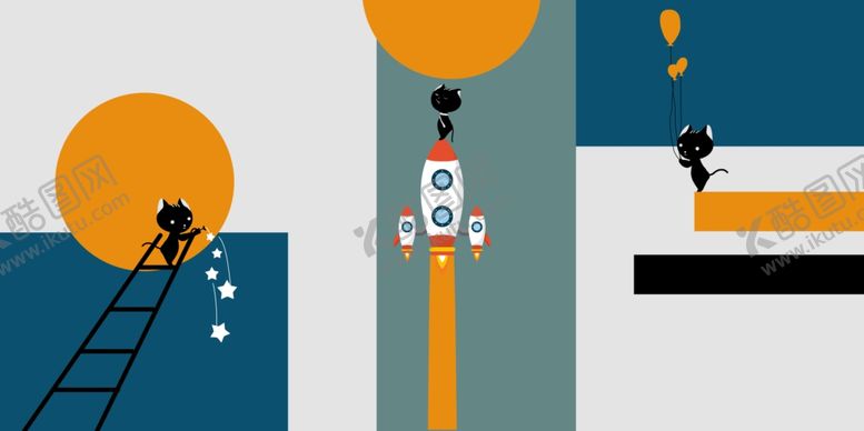 编号：10518006191633514826【酷图网】源文件下载-抽象现代装饰画